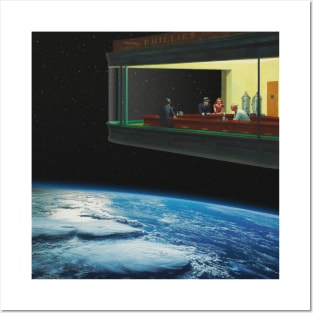 Diner in space Posters and Art